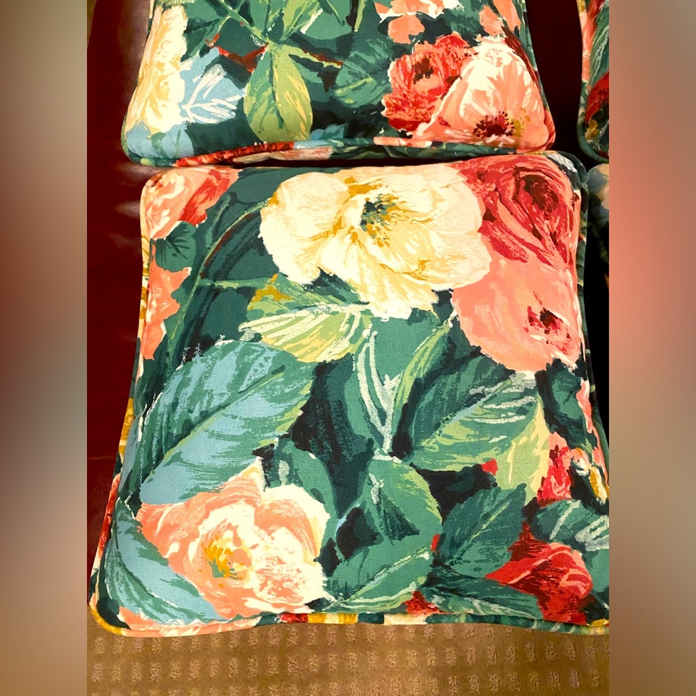 Stunning Vintage Custom Made Throw Pillows